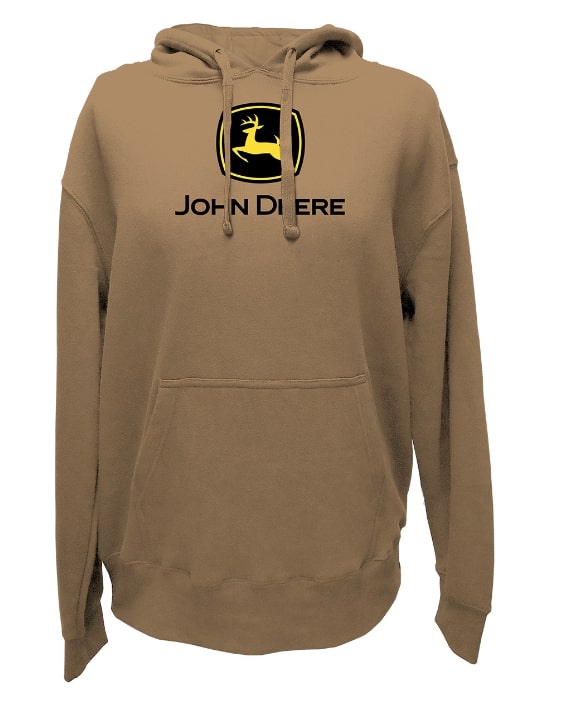 John Deere Mens Carhartt Brown Hooded Jacket –