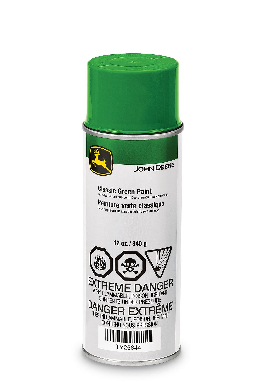 John Deere Flat Black Spray Paint TY25631 - Green Farm Parts